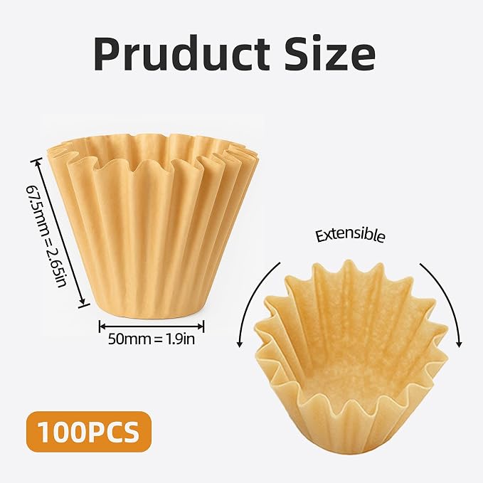 5 Cup Coffee Maker Filters Compatible with Mr.Coffee | 100 Count,Thicken Natural 5 Cup Coffee Maker Filters Compatible with Mr.Coffee Mini Brew