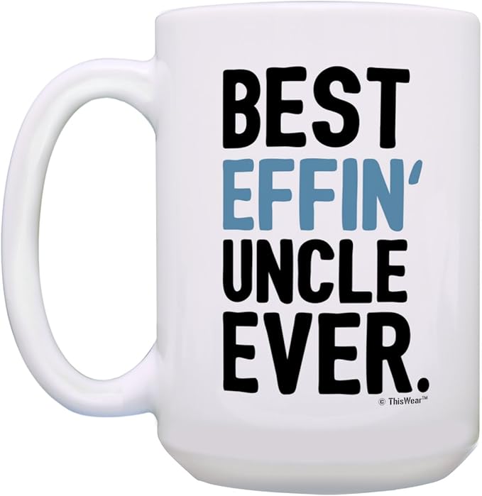 Aunt Uncle Gifts Best Effin' Aunt & Uncle Ever Mug Set 2 Pack 15-oz Mugs Cups 15 oz Aunt & Uncle