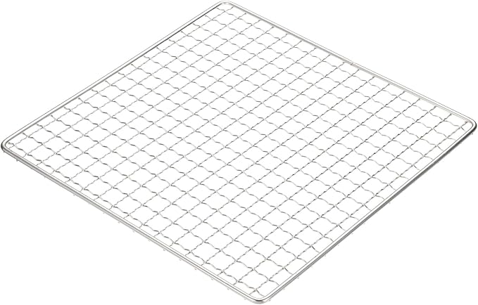 uxcell Cooling Racks, 9.8" x 9.8" Stainless Steel Barbecue BBQ Grill Net Mesh Rack Grate for Cooking, Roasting, Grilling, Oven & Dishwasher Safe, Silver
