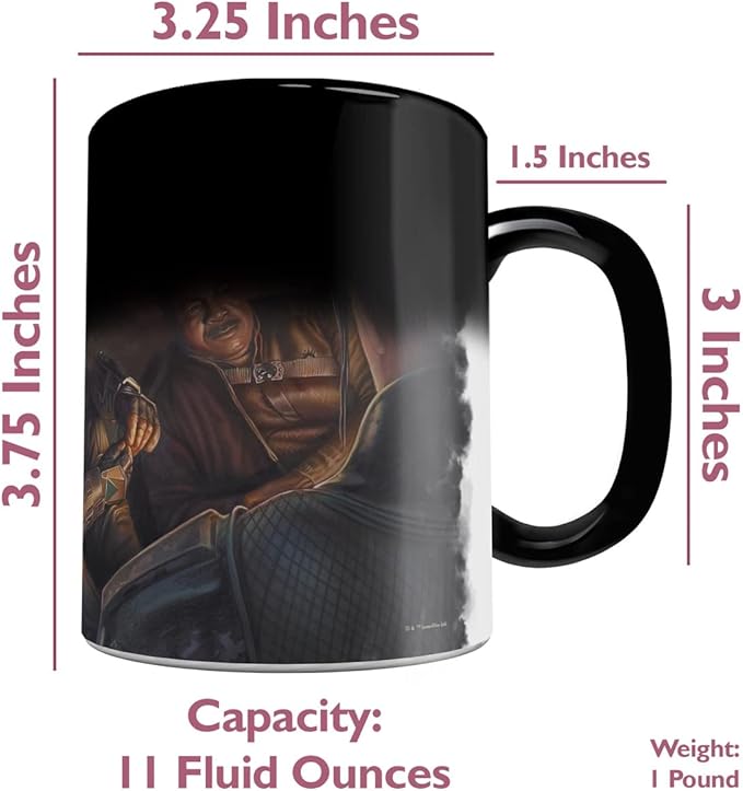 Morphing Mugs Star Wars – The Mandalorian – Uneasy Alliance – One 11 oz Color Changing Ceramic Mug – Image Revealed When HOT Liquid Is Added! MMUG1446