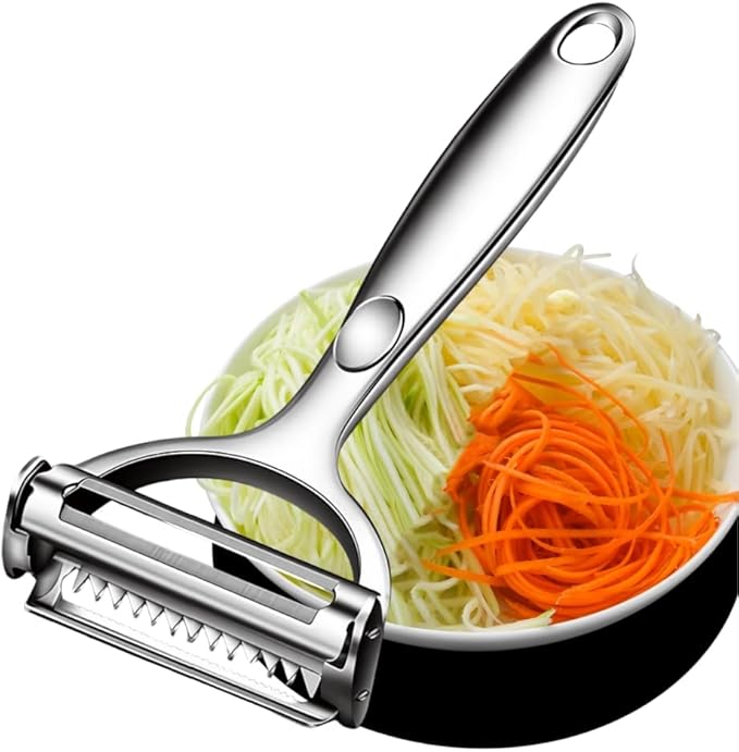 Multifunction Vegetable Peeler Julienne Peeler for Kitchen (2-in-1 peeler)