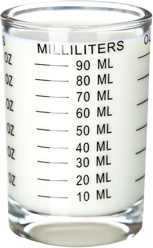 90ML Shot Glass Measuring Cup Espresso Shot Glass with Measurement (oz/ml) (1)