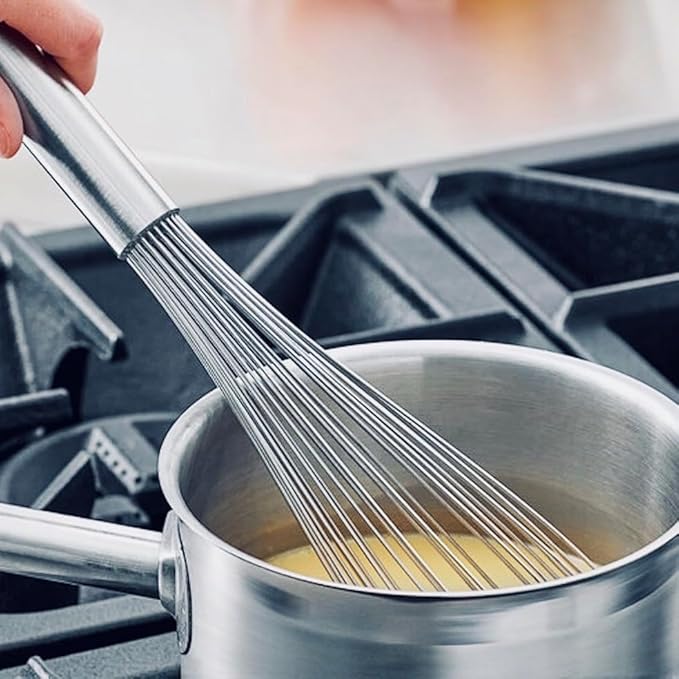 Betolla 14-Inch Stainless Steel Piano Whip – Handheld Wire Whisk for Blending, Whisking, Beating, Stirring & Mixing