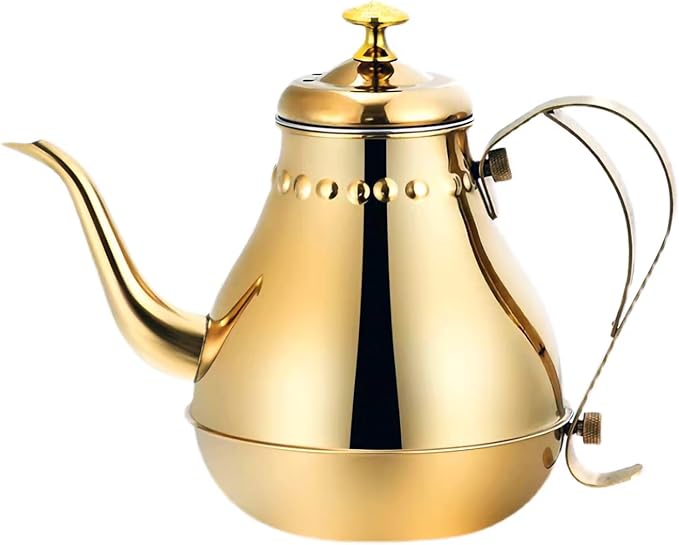 Royal Gooseneck Tea Kettle Stainless Steel Large Capacity Multi-Functional Coffee Pot with Built-in Strainer