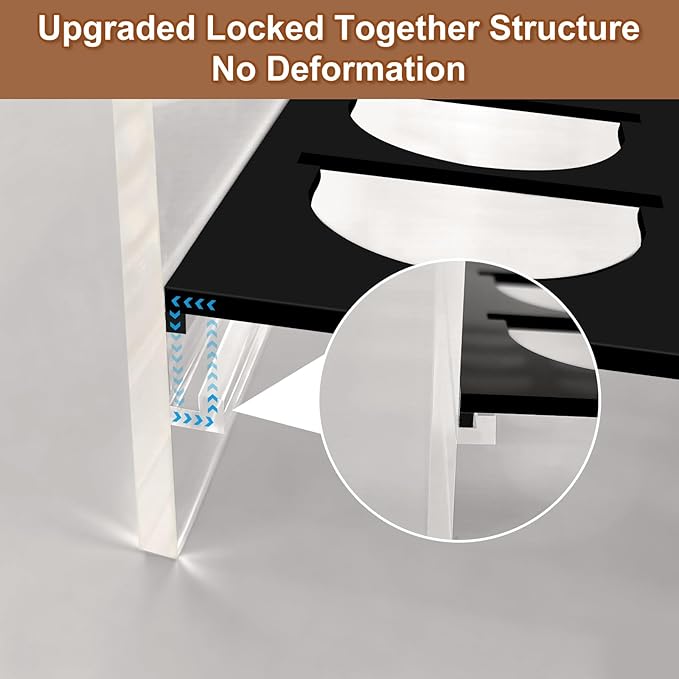 Coffee Pod Holder for Nespresso Vertuo Pods, Acrylic Vertuo Pod Storage Drawer, Coffee Capsule Organizer Compatible with Vertuo Line Coffee Pod