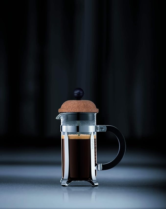 Bodum 12oz Chambord French Press Coffee Maker with BPA-Free Tritan Plastic Carafe, Brushed