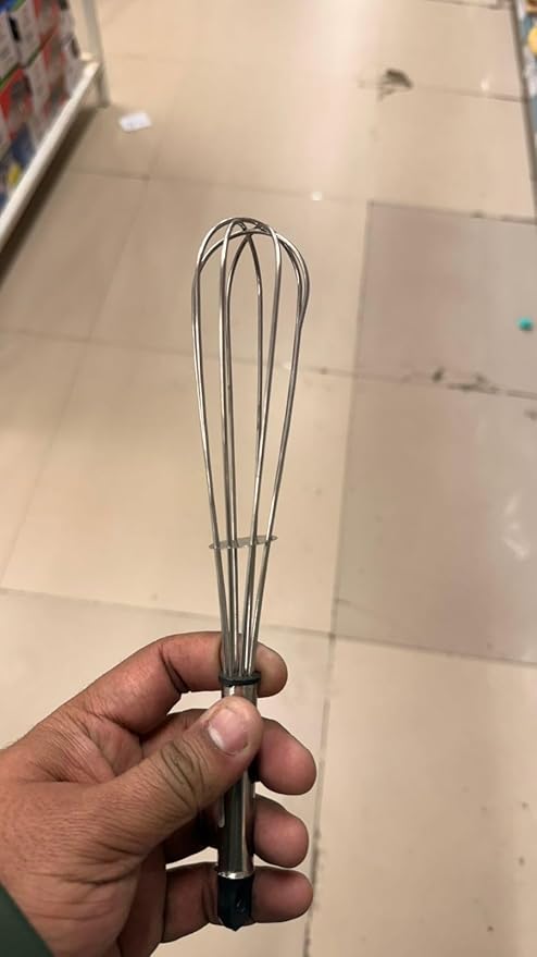Stainless Steel Balloon Whisk, Professional Kitchen Hand Mixer, Wire Beater for Cooking, Baking, Blending