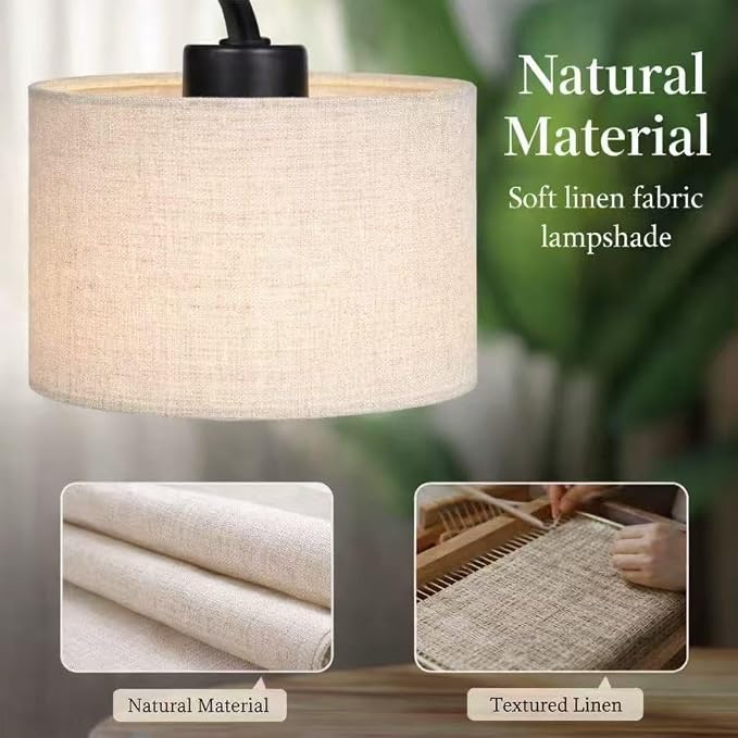 Ruiever Candle Warmer Lamp,Adjustable Height with 2 Bulbs，Linen Candle Lamp with Dimmer & Timer, Flameless Fragrance Diffuser for Scented Wax Melts, Mothers Day and Birthday Gifts for Home, Office