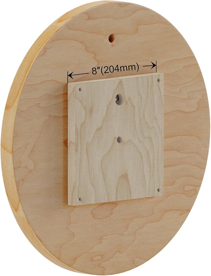 Dowell 18" Natural Wood Full Circle Lazy Susan with Aluminum Bearing for Corner Cabinets (4006 360)