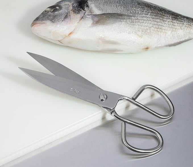 Arcos Series Ecopro - Kitchen Scissors - Stainless Steel 9" - Handle Stainless Steel Silver Color