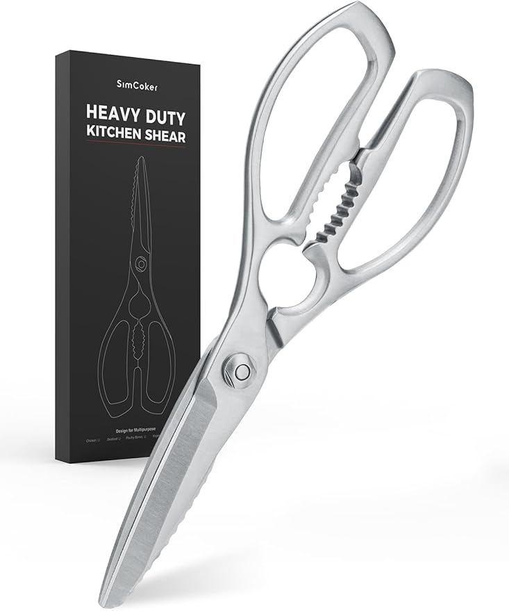 Kitchen Scissors, Forged Stainless Steel Heavy Duty Kitchen Shears, Dishwasher Safe Cooking Scissors for Meat, Poultry & Vegetables
