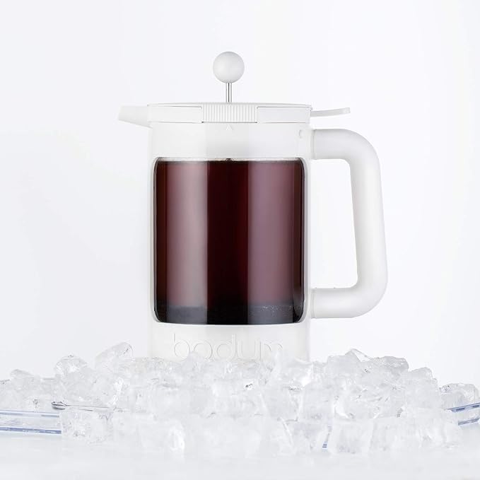 Bodum Bean Cold Brew Coffee Maker Set, 1.5 L/51 oz, White
