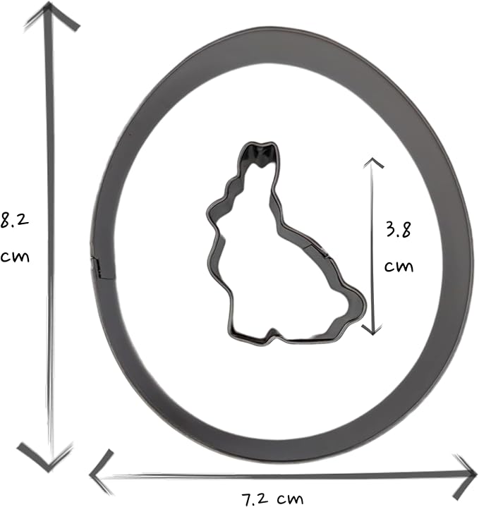 Easter Linzer Cookie Cutter Set 4 PC – Sheep, Butterfly and Rabbit - 18/0 Stainless Steel