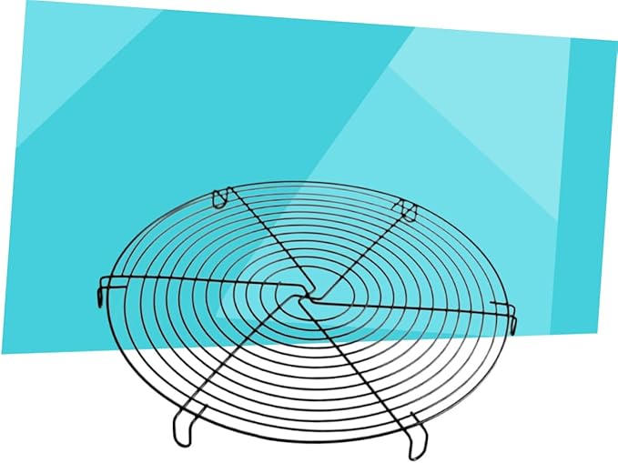 Cabilock 12 Inch Round Cooling Rack for Cake Bread and Biscuit Stainless Steel Wire Steamer Rack for Baking Oven Safe for Home Bakers