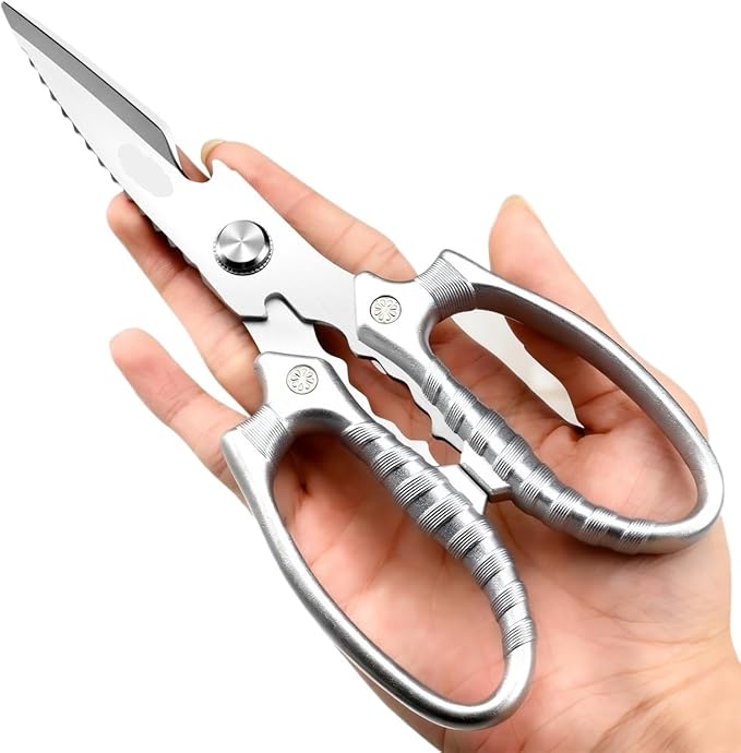 Compatible for High-hardness Sharp Stainless steel Scissors Kitchen gadgets Multipurpose Kitchen scissors Cutting Chicken Duck Goose Bones Fish
