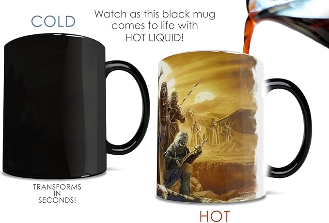 Morphing Mugs Star Wars – The Book of Boba Fett – Tusken Raiders – One 11 oz Color Changing Ceramic Mug – Image Revealed When HOT Liquid Is Added! MMUG1483