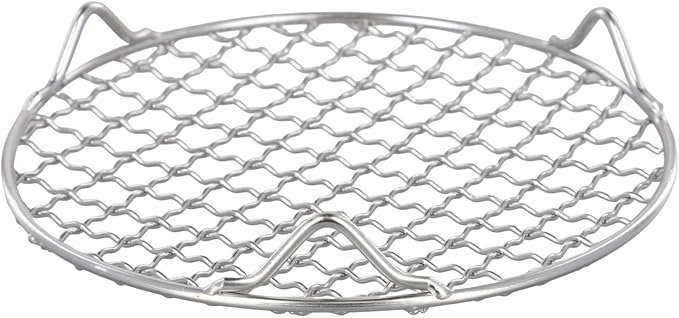 Round Cooling Baking Rack, 201 Stainless-Steel Wire Oven Grill Sheet with 3-Leg Stable Design, 1.2cm Mesh for Even Heating, Multi-Size Options 13cm to 40.5cm, for Baking, Roasting(16.5cm)