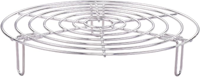 Stainless Steel Circle Roasting Rack 6.3/7.8/9.5/11in Insert Kitchen Cookware Heavy Duty 6.3/7.8/9.5/11in Cooling Racks For Baking Cooking Round