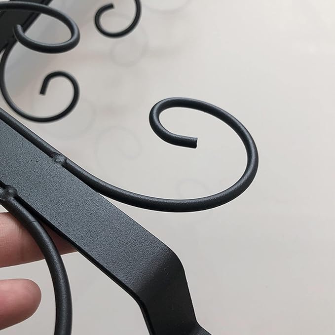 Iron Wine Glass Holder Shelf, Under Cabinet Stemware Rack, Hanging Glass Storage Hanger, Screw mounted, for Cabinet Kitchen Bar