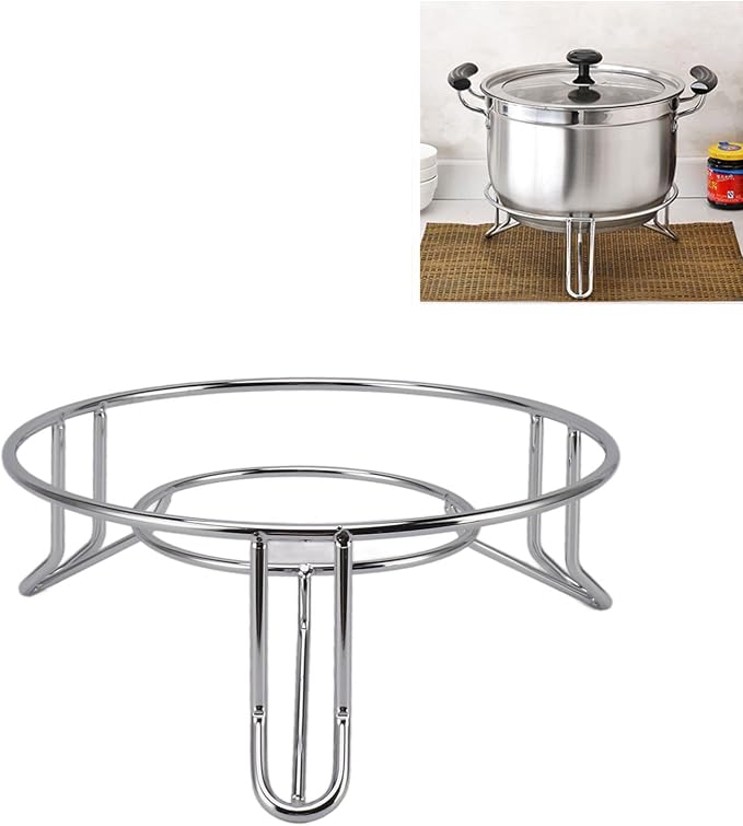 Round Steamer Rack Versatile Bread Cooling, Metal Trivets Stainless Steel Pot Holders Steamer Pan Wire Rack for Baking Canning Cooking