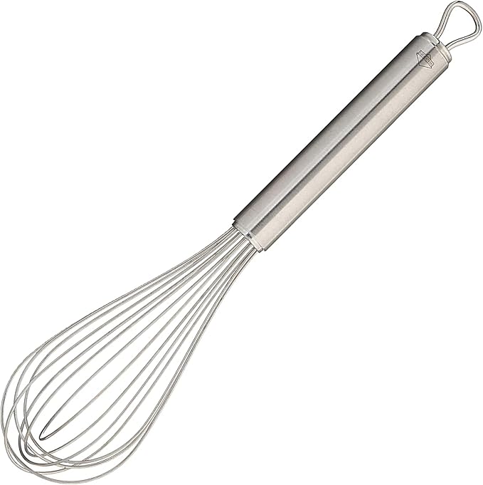 Küchenprofi Stainless Steel Handle for Eggs, Batter, and Dough, Metal Whisk for Kitchen Use, Silver, 10 Inches