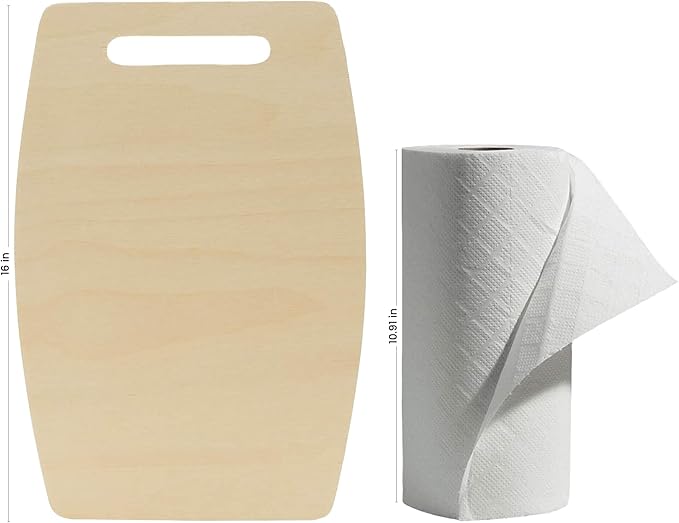 Wooden Cutting Board Shapes, 16" Wide Middle, Pack of 1 Wooden Cutting Boards by Woodpeckers, for Kitchen, Decor, and Charcuterie Boards