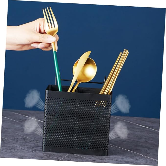 Stainless Steel Chopstick Holder Utensil Organizer for Home Kitchen Elegant Design Keeps Cutlery Neat and Accessible for Stylish Kitchen Decor Matte
