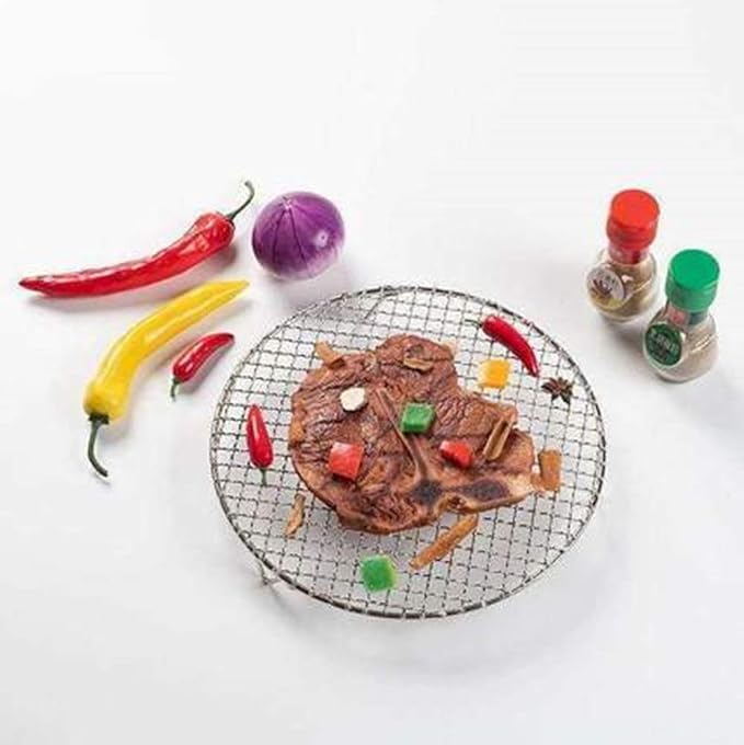 Round Cooling Racks Steaming Grilling Rack Stainless Steel,Fits Air Fryer/Round Cake Pan/Oven & Dishwasher Dia 7.5"