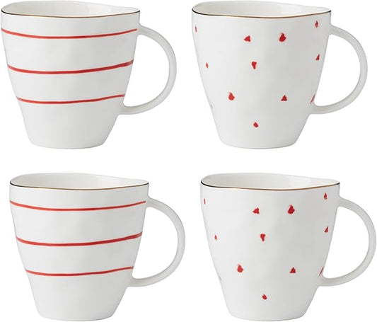 Lenox 896837 Garnet Bay Mugs, Set of 4