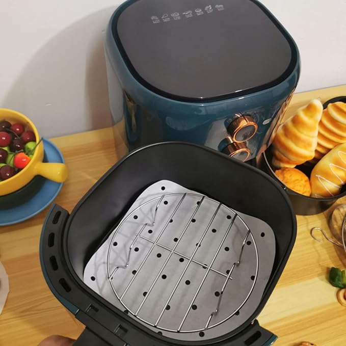 Round Cooking Rack, Round Wire Rack Baking Steaming Roasting Rack Set Stainless Steel, Nonstick Wire Grids Rack For BBQ Grilling Roasting Steaming Baking Drying