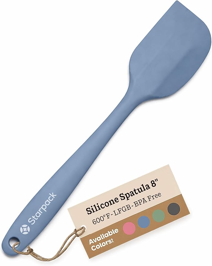 Starpack 'Scrape & Stir' Silicone Spatula (8.5 Inches) - Heat Resistant Spatula Set 600°F - Food Grade Kitchen Spatulas - Nonstick Baking and Cooking Spatula - LFGB Grade Rubber Spatula Set
