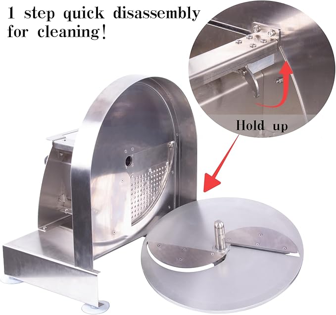 Commercial Manual Fruit Vegetable Slicer 0.2-12mm Adjustable Thickness Stainless Steel Multifunctional Commercial Manual Slicer for Slicing Fruit Lemon Onion Cabbage