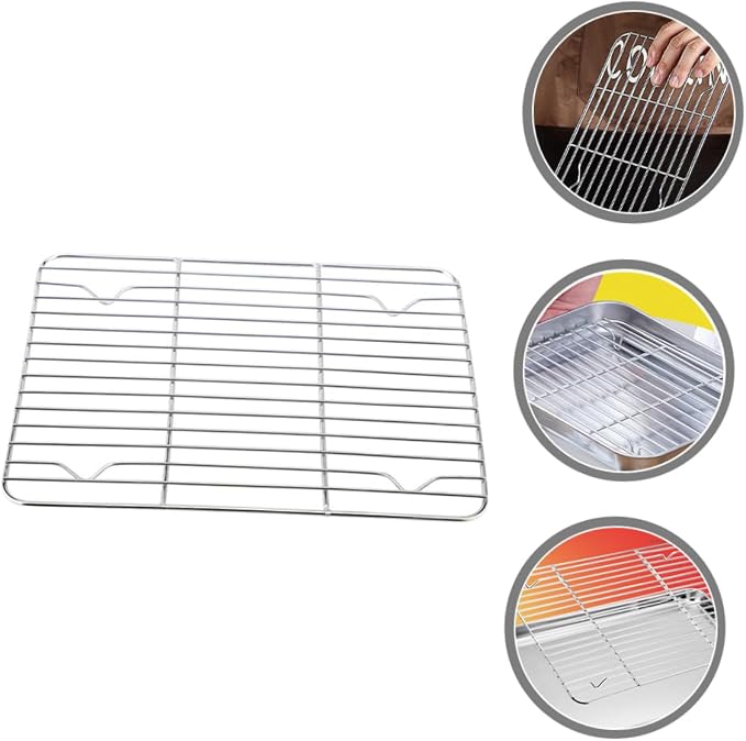 Stainless Steel Cooling Rack for Baking and Cooking Rack for Air Fryer and High Pressure Cooker Wire Rack Design for Even Steaming and Easy Cleaning