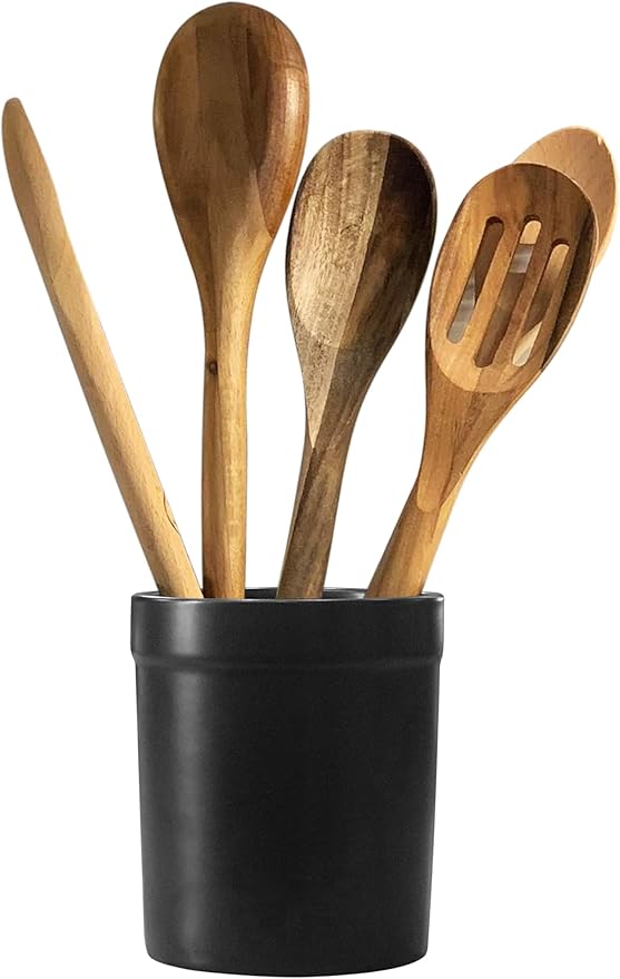 Fox Run 3951 Black Utensil Holder Large