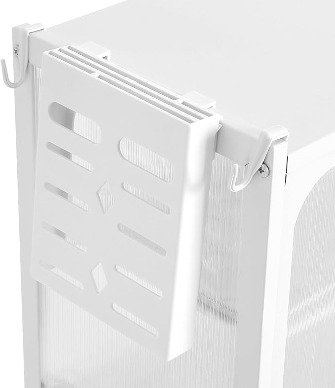 Kitchen Storage Rack, 3-Tier Metal Dish Rack, Over The Sink Dish Drainer Drying Rack, Table Standing Microwave Oven Shelf w/ Feet Adjustable, Home Storing Organizer Unit for Kitchen Utensils (White)