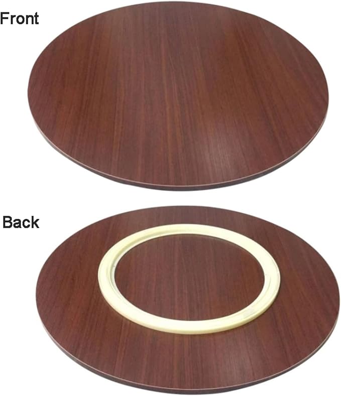 Round Rotating Serving Plate Dining Table Tray, 50-90cm Wooden Lazy Susan Serving Tray, Rotating Serving Board Wooden Turntable, Smooth Rotation, Easy To Share Food,Large Wooden Turntable Lazy