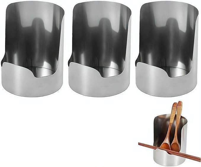 Multi-functional Kitchen Utensil Holder,Stainless Steel Organizer, Vertical Utensil Countertop Holder & Pot Lid Rest Stand for Kitchen RV Campers Homes