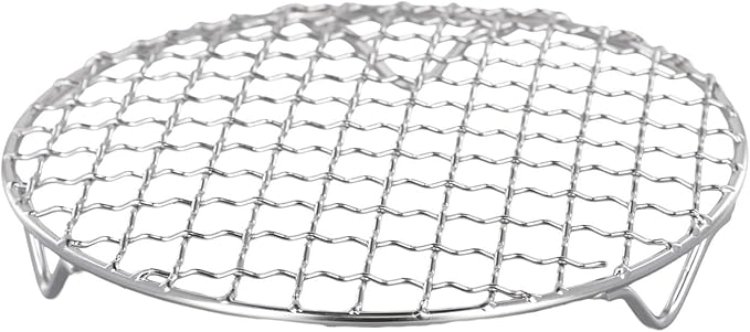 5-14 Inch Stainless Steel Barbecue Grill Rack For Air Fryer/Pressure Cooker/Stockpot/Round Cake Pan, Round Baking Cooling Steaming Rack With Various Sizes For Oven And Dishwasher Safe(16.5cm)