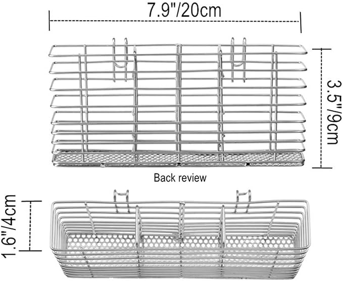 iPEGTOP Expandable Dish Drying Rack Over Sink, Rustproof Stainless Steel Basket Shelf, Multifunctional Dish Drainer Organizer with Utensil Cutlery Holder
