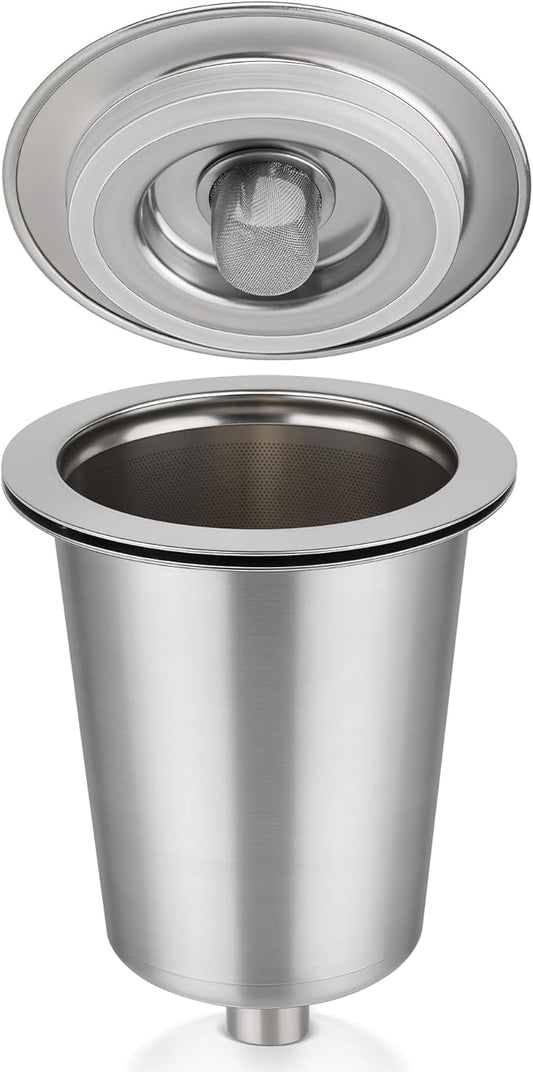 Reusable Stainless Steel Filter Cup for Cuisinart, Compatible with Cuisinart #SS-RFC HomeBarista Reusable Filter Cup, Upgraded Version (1 Pack)