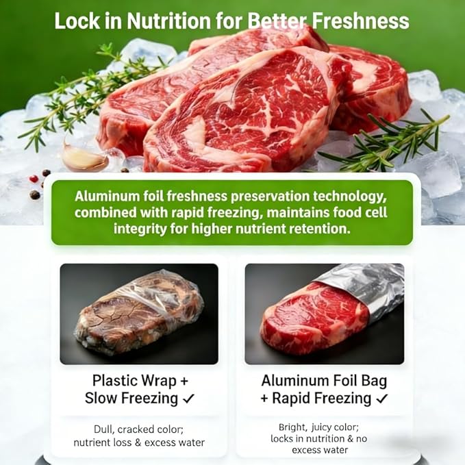 35PCS (4 Sizes) Thick Reusable Aluminum Foil Sealable Storage Bags,Stand Up Foil Sealable Bags with Label Zip Lock for Fruits Vegetables Meat Resealable Zipper Pouches for Food (S*10+M*10+L*10+XL*5)