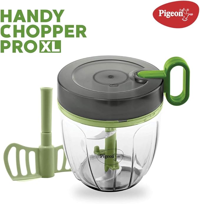 Pigeon - Pro XL Handy and Compact Chopper with Stainless Steel blades - Large Hand Powered Food Chopper