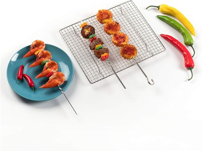304 Stainless Steel Cooling Rack Versatile Baking Rack Heat Resistant Rust Proof Sturdy Grate 10.6"*6.3"
