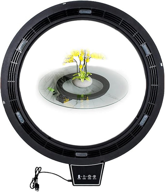 HORV Electric Rotating Turntable Bearing Round Swivel Base Dining Table Serving Tray Large Display Stand Kitchen storage Silent Operation for Wood Glass Table for Lazy Susan Photography Showcase ( Col