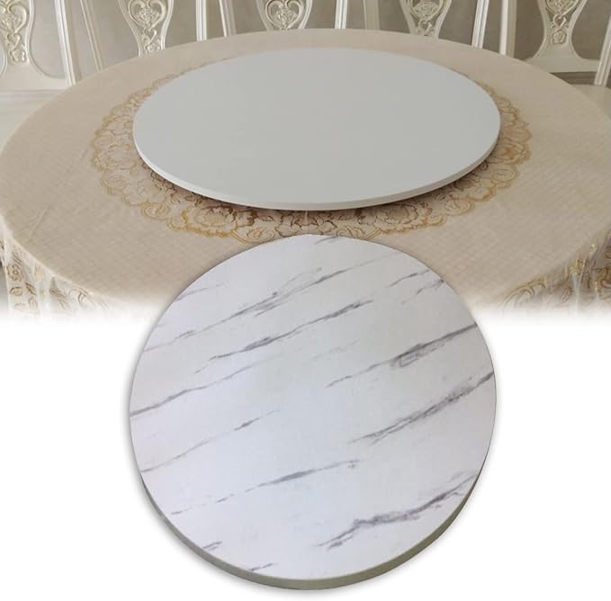 Lazy Susan Turntable 50cm~100cm Round Wooden Rotating Serving Plate For Dining Table, Large Rotating Tray For Serving Dishes, Easy Share All Food, Table Top Service Tray (Color : B, Size : Ø70cm(28i