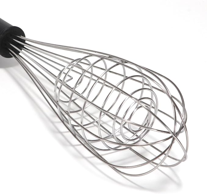 12-Inch Balloon Whisk (4 Pack), Stainless Steel Wire Whisks for Cooking, Classic Egg Beater Manual Mixer for Blending, Whisking, Beating and Stirring