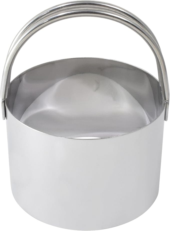 R&M International Stainless Steel 2-1/3" Round Biscuit Cutter with Handle, 1-Piece