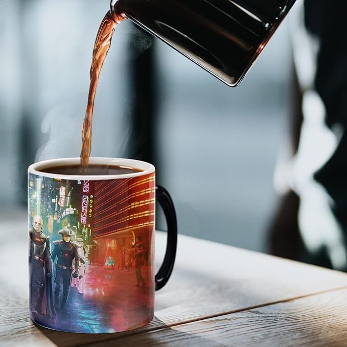 Morphing Mugs Star Wars – Obi-Wan Kenobi – The Inquisition – One 11 oz Color Changing Ceramic Mug – Image Revealed When HOT Liquid Is Added! MMUG1536