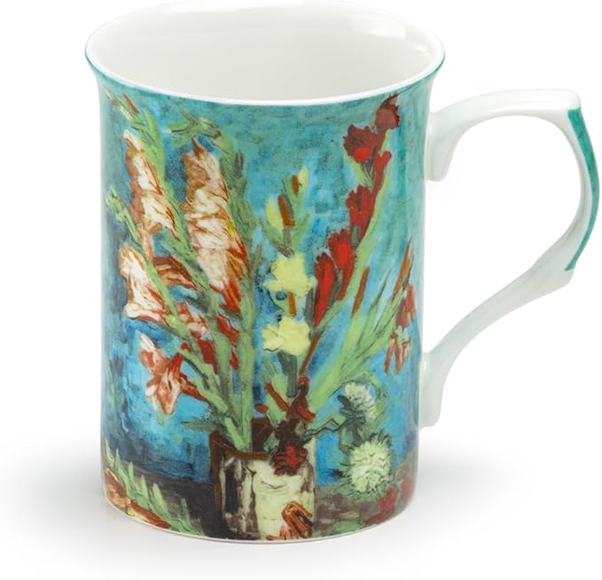 Gracie Bone China Impression Bone China Mug 9-Ounce, Set of 4