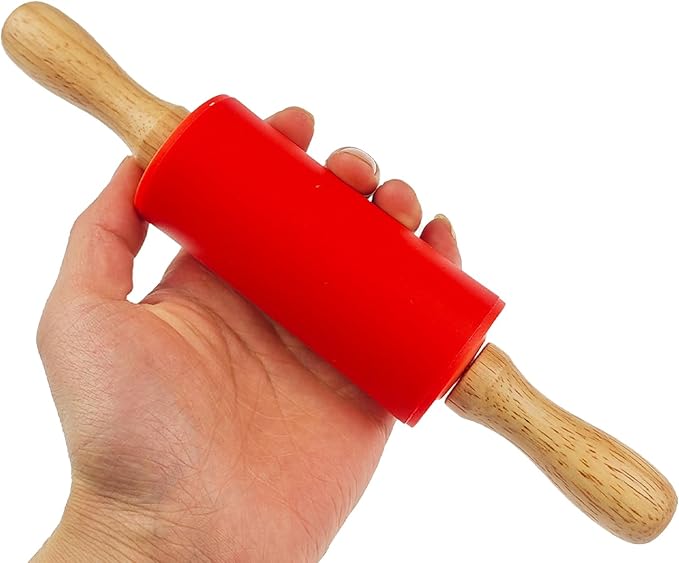 4 Pack Small Rolling Pin for Kids, Kids Rolling Pin for Home Kitchen (9 Inch)